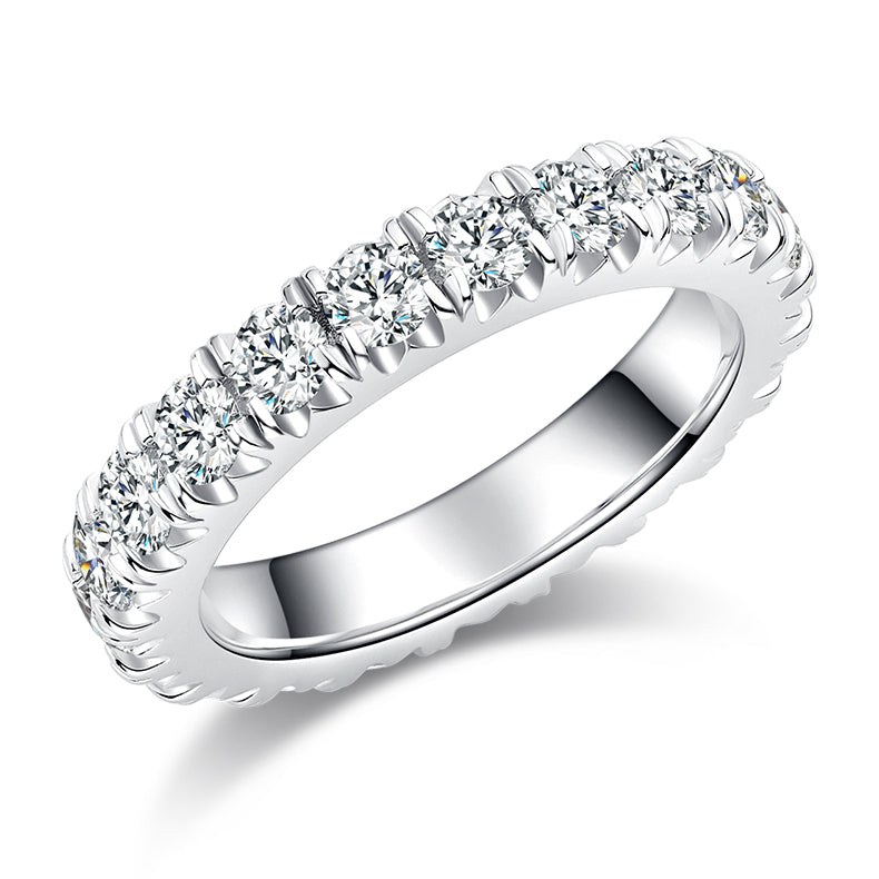 2.3CT Moissanite Eternity Ring in 925 Sterling Silver