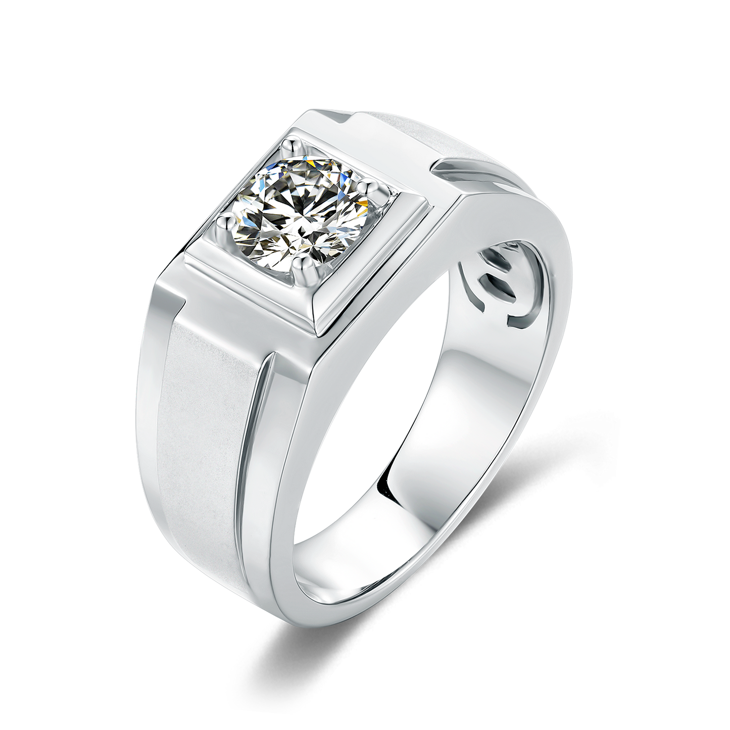 Dominion Moissanite Ring in S925 Silver