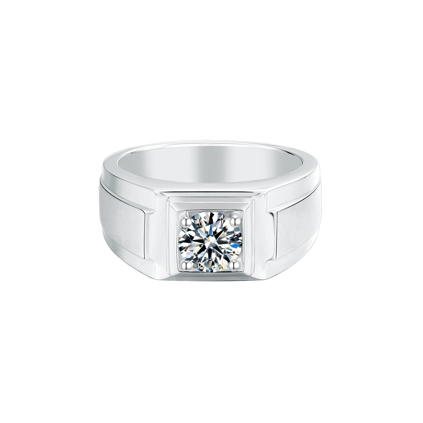 Dominion Moissanite Ring in S925 Silver
