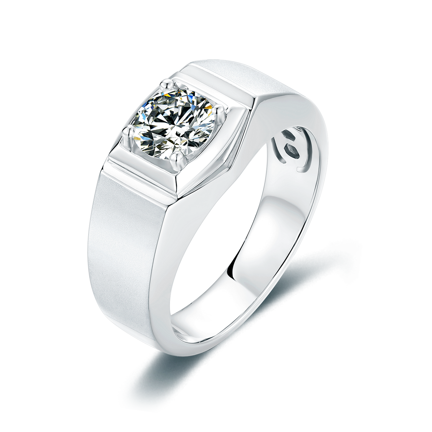 Pioneer Moissanite Ring in 925 Silver