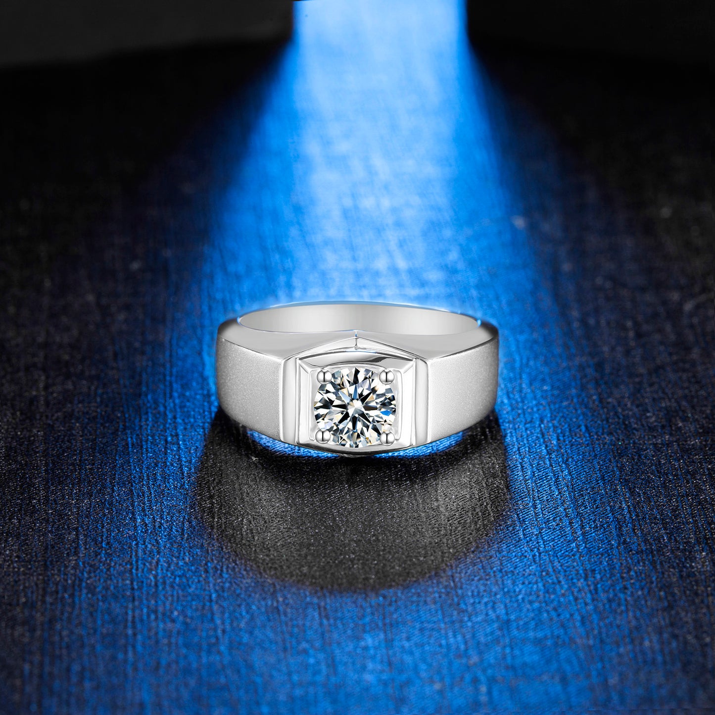 Pioneer Moissanite Ring in 925 Silver