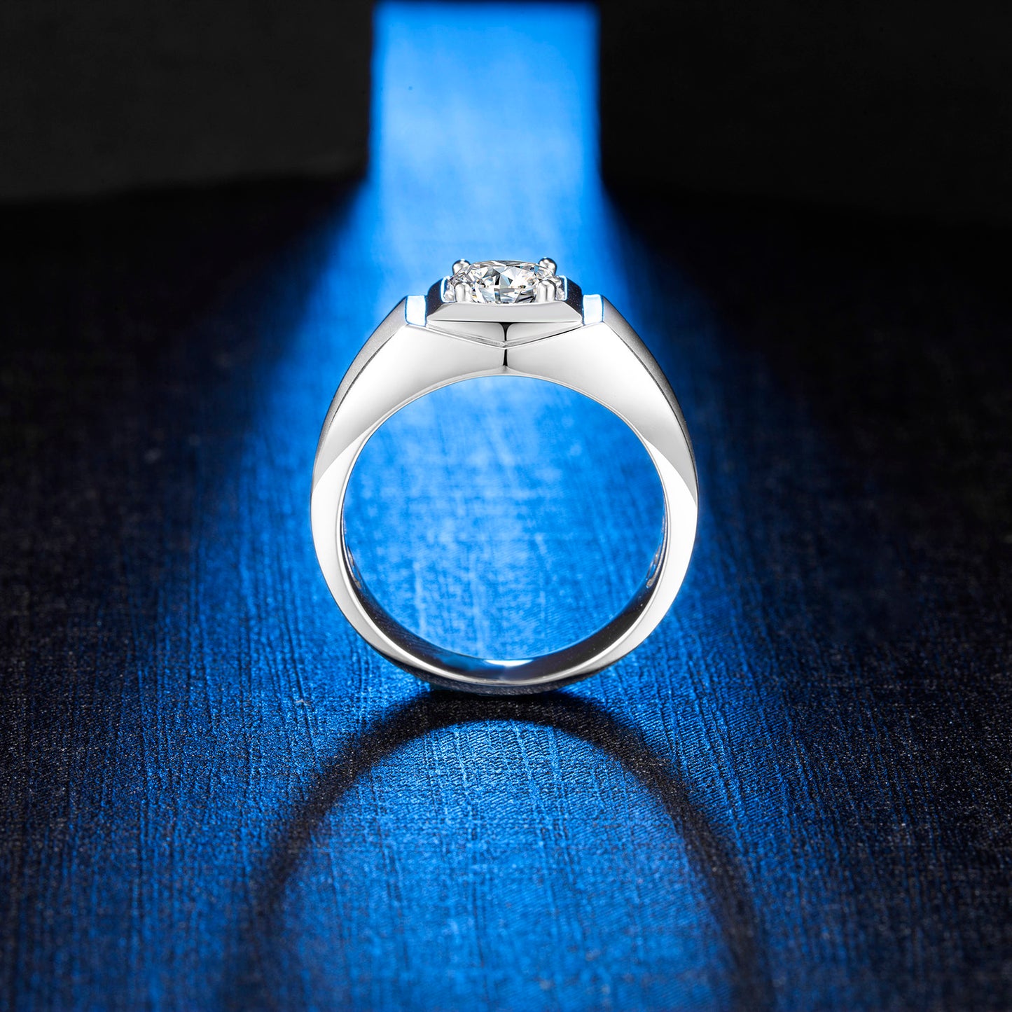 Pioneer Moissanite Ring in 925 Silver