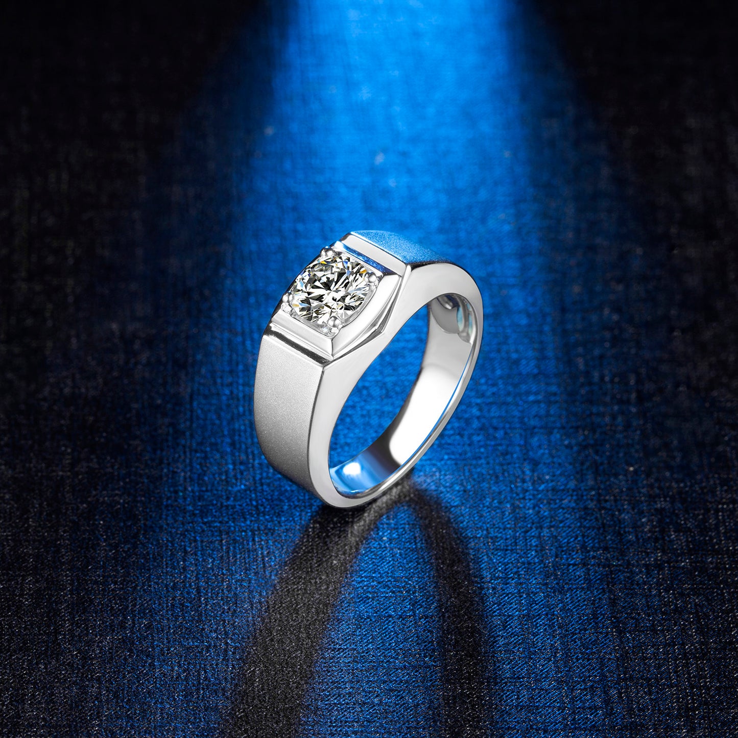 Pioneer Moissanite Ring in 925 Silver