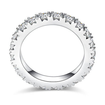 2.3CT Moissanite Eternity Ring in 925 Sterling Silver