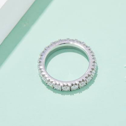 2.3CT Moissanite Eternity Ring in 925 Sterling Silver