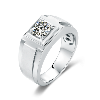 Dominion Moissanite Ring in S925 Silver