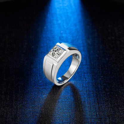 Dominion Moissanite Ring in S925 Silver