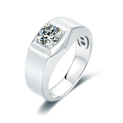 Pioneer Moissanite Ring in 925 Silver