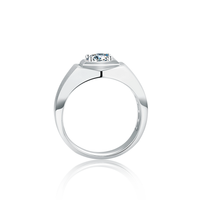 Pioneer Moissanite Ring in 925 Silver