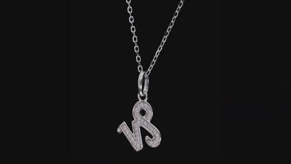 Capricorn Zodiac Moissanite Pendant Necklace – 925 Sterling Silver, 18K White Gold Plating